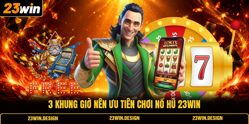 Nổ Hũ 23WIN 4 3 khung giờ nên ưu tiên chơi nổ hũ 23WIN