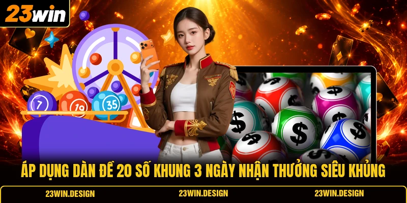 Áp dụng dàn đề 20 số khung 3 ngày nhận thưởng siêu khủng