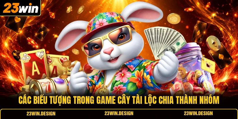 Các biểu tượng trong game Cây Tài Lộc chia thành nhóm