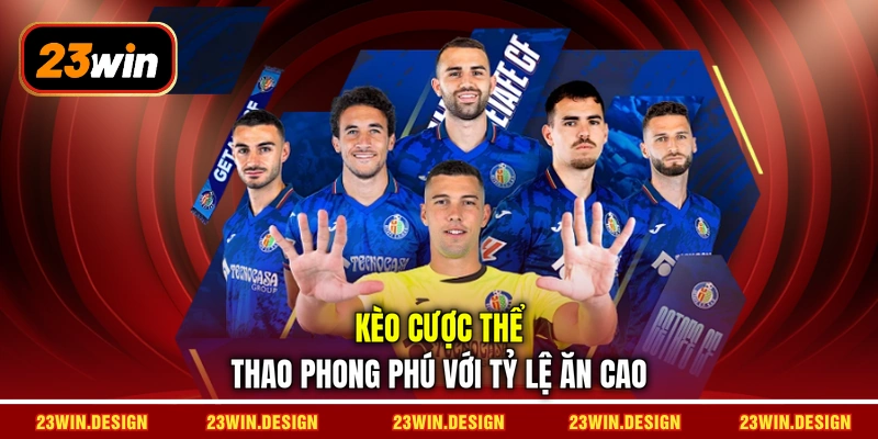 Kèo cược thể thao phong phú với tỷ lệ ăn cao