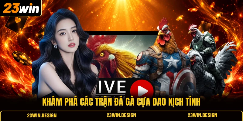 Khám phá các trận đá gà cựa dao kịch tính