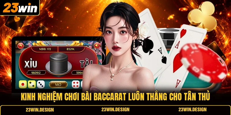 Kinh nghiệm chơi bài Baccarat luôn thắng cho tân thủ